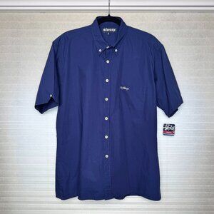 Vintage Stüssy Men's Blue Shirt